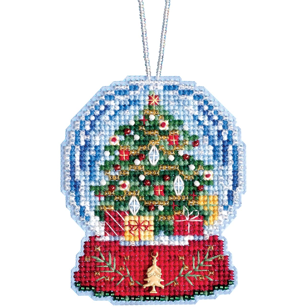 Mill Hill® Christmas Tree Snow Globe Ornament Beaded Counted Cross Stitch Kit